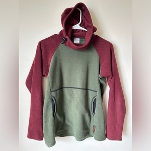 Melanzana microgrid hoodie small